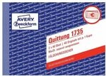 Avery Zweckform Formularbuch &raquo;Quittung 1735 MwSt. separat ausgewiesen&laquo; gelb,
