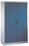 CP Stahlschrank mit Fl&uuml;gelt&uuml;ren 120 x 195 cm blau, 120x195x50 cm