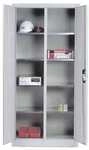 CP Stahlschrank mit Fl&uuml;gelt&uuml;ren 93 x 195 cm grau, 93x195x50 cm
