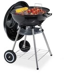 relaxdays Kugelgrill mit Deckel