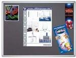Franken Filz-Pinnwand &raquo;PRO PT830912&laquo; 150 x 100 cm silber