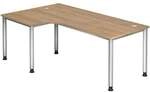 OTTO Office Premium Winkelschreibtisch &raquo;Otto Office Line IV&laquo; 200 cm braun,