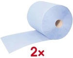 Meditrade 2er-Pack Papier-Putztuchrolle &raquo;Multicel&laquo; blau 2-lagig 37 x 34 cm...