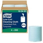 Tork Putztuchrollen &raquo;Premium&laquo; W10 1-lagig 4 Rollen t&uuml;rkis, 16.5 cm
