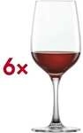 Zwiesel Glas 6x Bordeaux Weinkelch Rotweinglas &raquo;Congresso&laquo; 621 ml rot, 22.2 cm