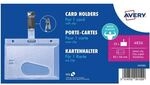 Avery Zweckform 25 Namensschilder mit Clip 54X85 mm transparent, 8.5x5.4 cm