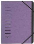 Pagna Ordnungsmappe - 7 F&auml;cher lila, 24.5x32x4 cm