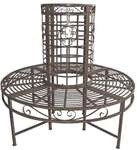 Garden Pleasure Runde Baumbank &raquo;Larissa&laquo; silber, 121x112 cm