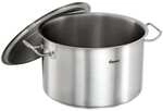 Bartscher Kochtopf Edelstahl 16 Liter mit Deckel silber, 35.5x27x44.3 cm