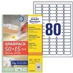 Avery Zweckform Universal-Etiketten wiederabl&ouml;sbar wei&szlig; 35,6x16,9 mm 5200 St&uuml;ck