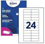 Avery Zweckform Namensschild mit Magnetbefestigung &raquo;Polar&reg; Edelstahloptik&laquo;