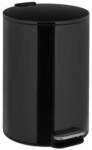 relaxdays Treteimer - 12 Liter schwarz, 26x38x30 cm