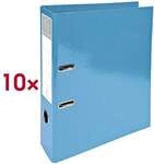EXACOMPTA 10x Ordner &raquo;Iderama&laquo; Karton hellblau, 7x32x30 cm