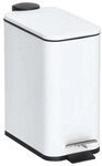 Zeller Tretabfalleimer 5.0 L wei&szlig;, 28.3x29x29 cm