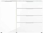 Germania-Werke Sideboard &raquo;Oakland&laquo; wei&szlig;, 134x102x42 cm