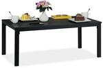 relaxdays Rechteckiger Gartentisch in Holz-Optik 98 x 48 cm