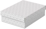Esselte 3er-Set Archivbox &raquo;Home M&laquo; flach wei&szlig;, 26.5x10x36 cm