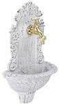relaxdays Wandbrunnen antik wei&szlig; 40 x 24,5 x 13 cm wei&szlig;