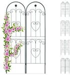 relaxdays 2er-Set Rankgitter 180 cm dunkelgr&uuml;n gr&uuml;n