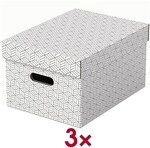 Esselte 3er-Set Archivbox &raquo;Home M&laquo; wei&szlig;, 26.5x20.5x36.5 cm