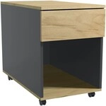 VCM Rollcontainer &raquo;Dalosa&laquo; 1 Schublade 70 cm tief braun, 39x55x70 cm