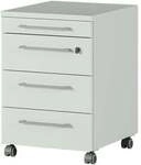 Germania-Werke Rollcontainer &raquo;Agenda&laquo; 3 klassische Schubladen grau, 42x61x49 cm