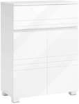 VASAGLE Badschrank wei&szlig; MDF-Platte, Spanplatte 60,0 x 30,0 x 80,0 cm wei&szlig;, 60x80x30