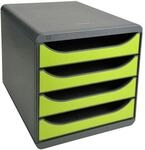 EXACOMPTA Schubladenbox &raquo;Big Box Individuel&laquo; (4 Schubladen) grau, 27.8x26.7x34.7 cm
