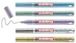 Edding 5er-Set Glanzlackmarker &raquo;780&laquo; metallic spezial grau