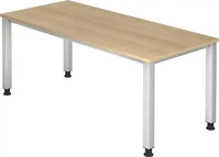 HAMMERBACHER VQS19/R/S, HAMMERBACHER Schreibtisch "Q-Line" 180 cm braun, 180x76x80 cm