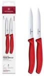 Victorinox Gem&uuml;semesser-Set &raquo;Swiss Classic&laquo; 10 cm 2-tlg. rot