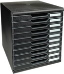 EXACOMPTA Schubladenbox &raquo;Classic Ecoblack Modulo&laquo; 10 Schubladen schwarz, 28.8x32x35