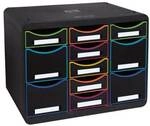 EXACOMPTA Schubladenbox &raquo;Store Box Multi&laquo; - 11 Schubf&auml;cher schwarz, 35.5x27.1x27