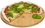 relaxdays Pizzateller aus Bambus braun