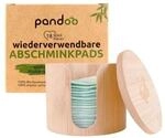 pandoo Abschminkpads &raquo;Baumwolle wei&szlig; / gr&uuml;n waschbar&laquo; 18 St&uuml;ck wei&szlig;