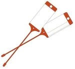 EICHNER 3x 100er-Pack Warenanh&auml;nger mit neutralem Beschriftungsfeld rot
