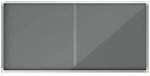 Nobo Schaukasten f&uuml;r den Innenbereich Filz 27x A4 grau, 141.5x99.5x6 cm