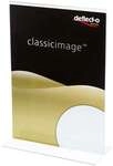 deflecto Tischaufsteller &raquo;deflecto&reg;&laquo; A6 gerade transparent, 10.8x15.5x4.5 cm