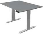 Kerkmann H&ouml;henverstellbarer Steh-Sitz-Tisch (elektrisch) &raquo;Move 3&laquo; 120 cm grau,
