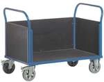ROLLCART Vierwandwagen 100x67 cm Ladefl&auml;che blau, 117x99x70 cm