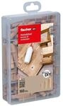 fischer Holzd&uuml;bel-Sortiment &raquo;easyDIY Box Holzd&uuml;bel&laquo; 160 St&uuml;ck braun