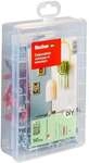 fischer D&uuml;bel- und Schrauben-Sortiment &raquo;easyDIY Box Dekoration&laquo; 131 St&uuml;ck grau