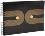 EXACOMPTA Fotoalbum Graphik 32x22 cm 50 Seiten schwarz