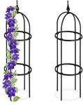 relaxdays 2er-Set Rankhilfe 85 cm schwarz schwarz