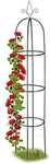 relaxdays Rankhilfe Obelisk 200 cm dunkelgr&uuml;n gr&uuml;n