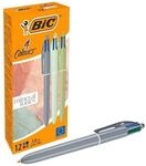 BIC 4-Farb-Kugelschreiber &raquo;4 Colours mineral tones&laquo; 12 St&uuml;ck
