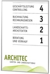 SignSystems T&uuml;rschild &raquo;New Age&laquo; 21,5 x 30,2 cm silber, 21.5x30.2 cm