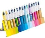 BIC 4-Farb-Kugelschreiber &raquo;4 Colours&laquo; 15 St&uuml;ck blau