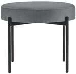 meet Runde Bank &raquo;Gaia&laquo; mit Stoffbezug grau, 57.5x45.5x57.5 cm