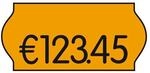 METO Preisetiketten 18 Rollen &agrave; 1500 Etiketten leuchtorange 26,0 x 12,0 mm